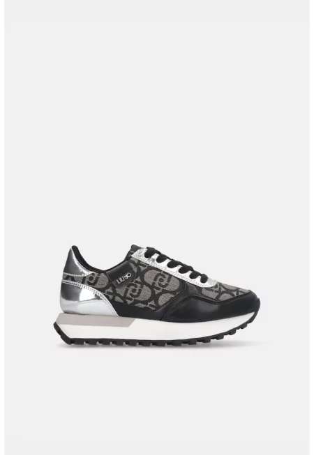 Спортни обувки от еко кожа с монограм