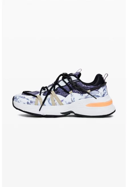 Спортни обувки с текстил - Виолетов/Ледено синьо