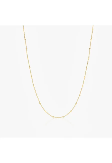 Сребърна верижка Golden Beaded
