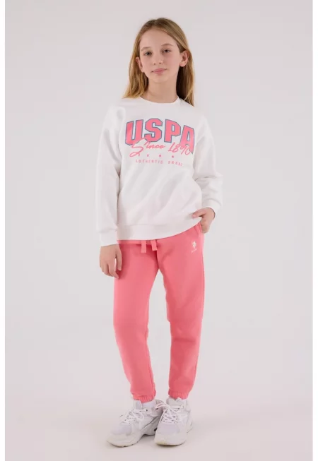 Суитшърт и спортен панталон с лого - 2 части