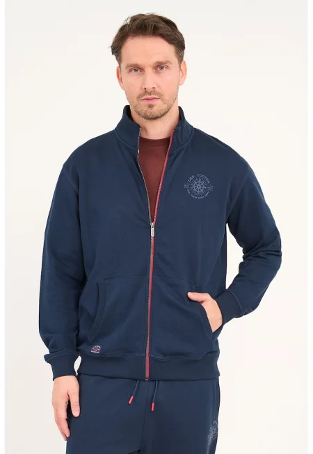 Суитшърт с лого и миди яка