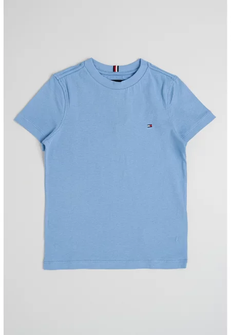 Тениска от памук с овално деколте