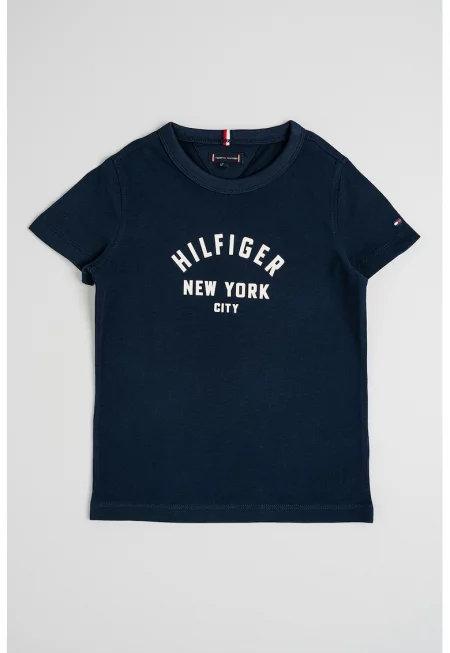 Тениска с овално деколте и лого