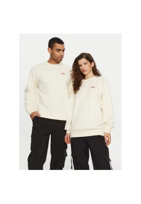 Унисекс суитшърт -  304761393 - Памук - Бежов - Бежов