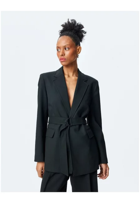 Вталено сако - Черен