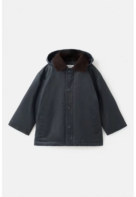 Яке с памук с качулка