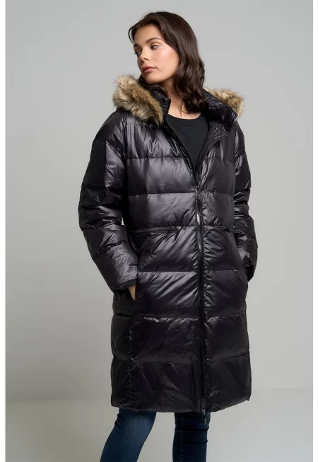 Зимно яке Olivia с качулка и еко пух