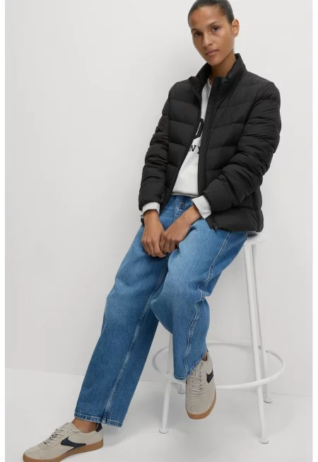 Зимно яке с пухена вата и яка