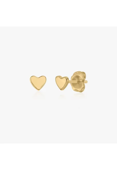 14K Златни обеци Gold Hearts