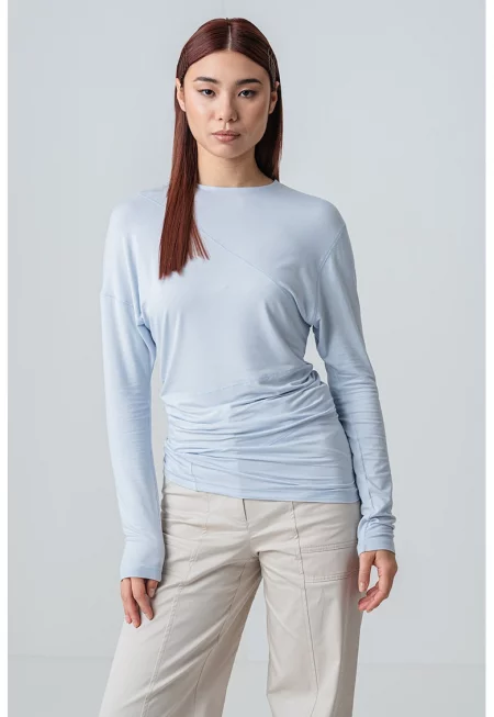 Блуза Loira с набирания - Лавандула