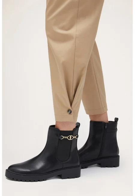 Боти Chelsea от еко кожа - Черен