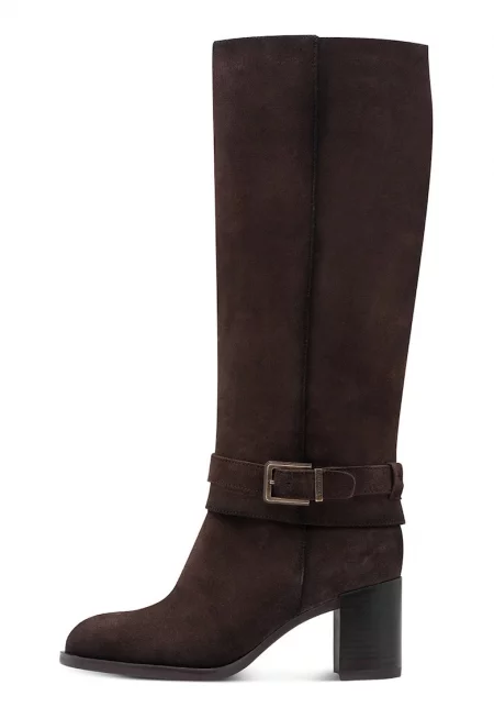 Ботуши с кожа - Коняк кафяв