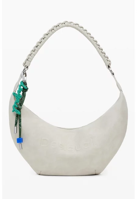 Чанта от еко кожа с отделящ се аксесоар с лого