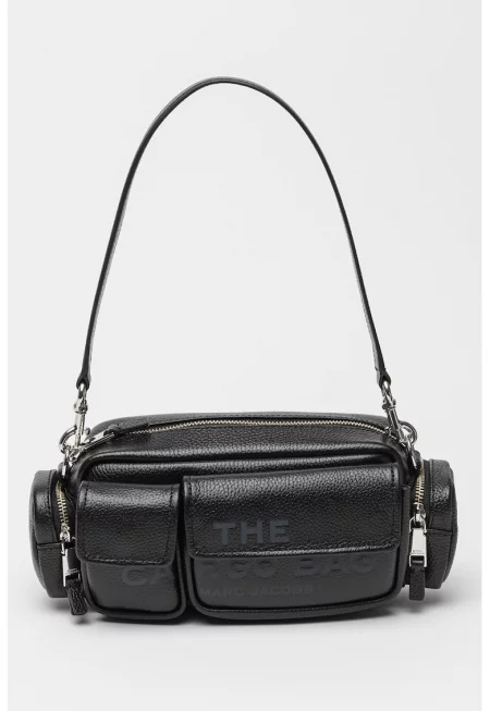 Чанта за рамо от кожа The Cargo - Черен
