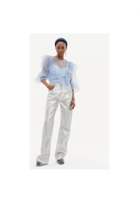 Дамска блуза по поръчка - 999344248 - Полиестер - M INTL - Светлосин