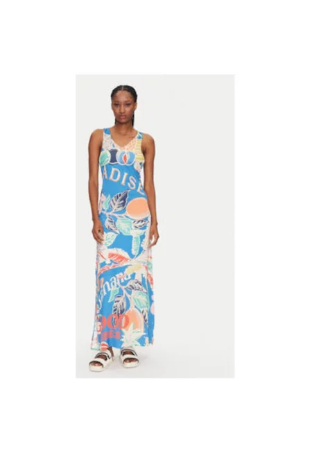 Дамска лятна рокля  PT2648CLD001 - Вискоза - Син - Син