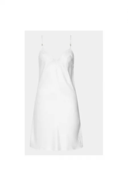 Дамска нощница - Шантел - 303814755 - Полиестер - Бежов - Без принт