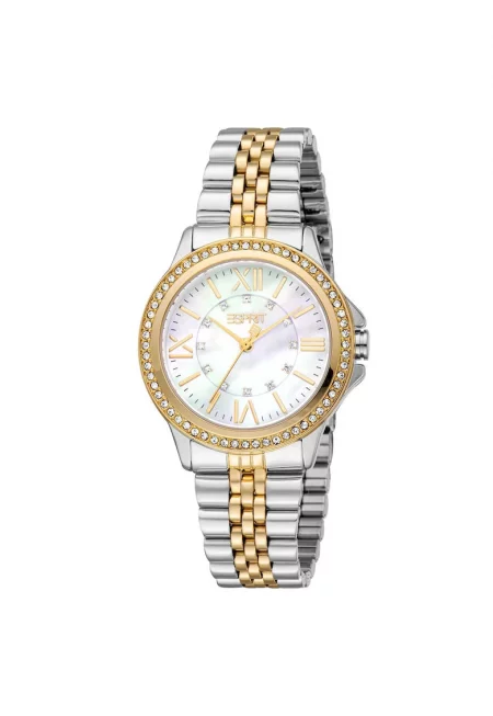 Дамски часовник  модел ES1L466M1085 - 32мм - златна стоманена каишка - водоустойчивост 3 ATM