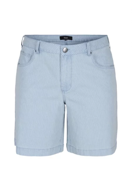 Дамски дънкови къси панталони -  301822325 - Памук