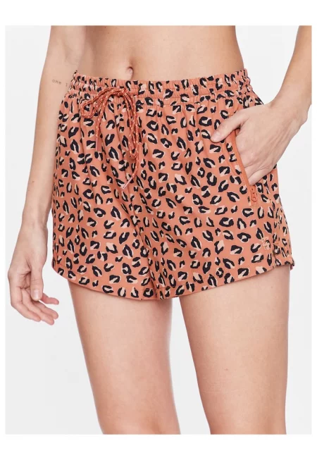Дамски къси панталони  Полиестер - Оранжев