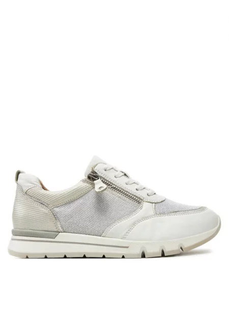 Дамски маратонки -  30367854837 - Естествена кожа - Бели