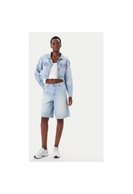 Дамски шорти  PD00005506 - Дънкови - Памук - Син