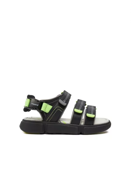 Детски сандали  19654 Еко кожа Черни