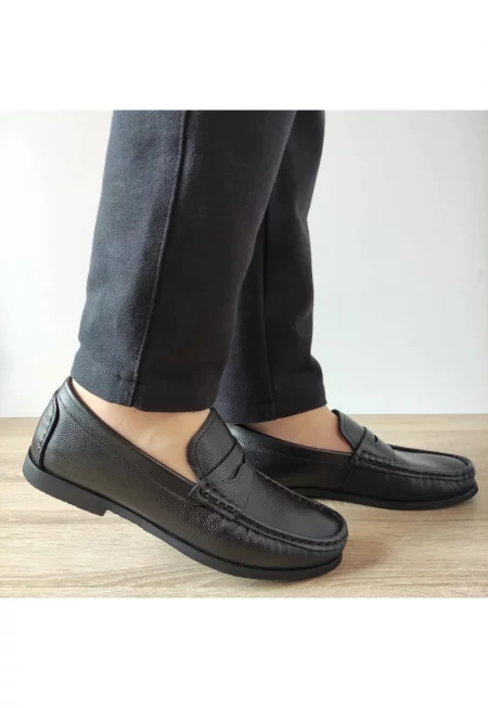 Ежедневни мъжки обувки  640005A 01-N Black - черни - Черен