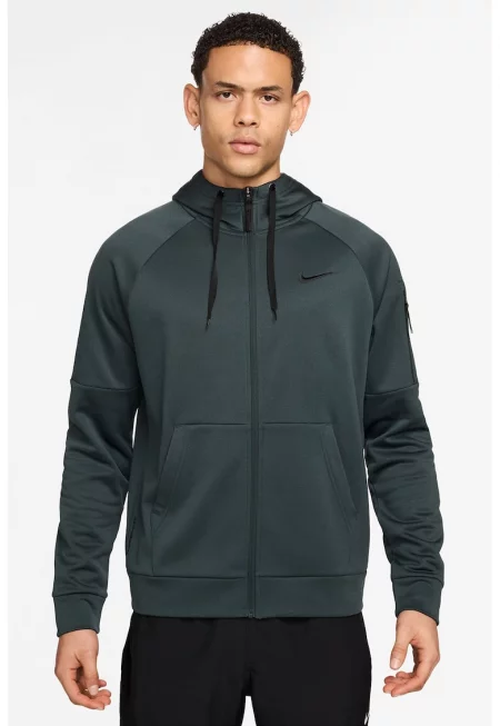 Фитнес худи с Therma-FIT - Зелен/Тъмнозелен