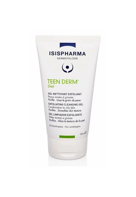 Гел с микрочастици за ексфолиране и почистване Teen Derm 150 ml - Isis Pharma