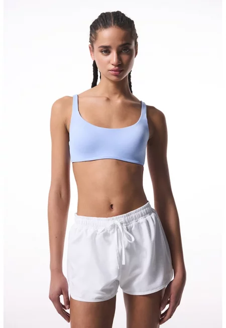 Горнище на бански с презрамки - Лилав