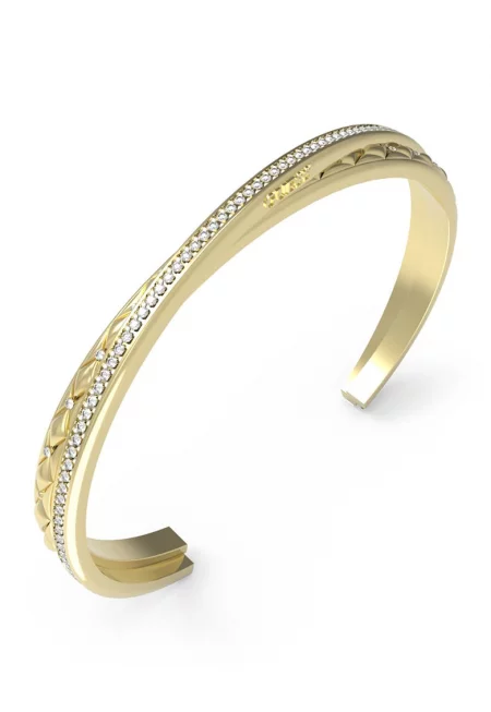 Гривна с кристали - Златист