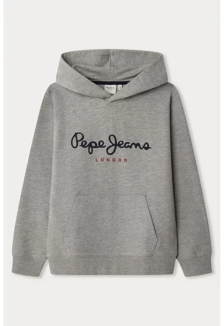 Худи с лого и джоб кенгуру