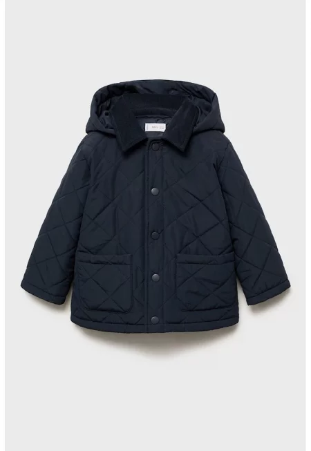 Капитонирано зимно яке с остра яка