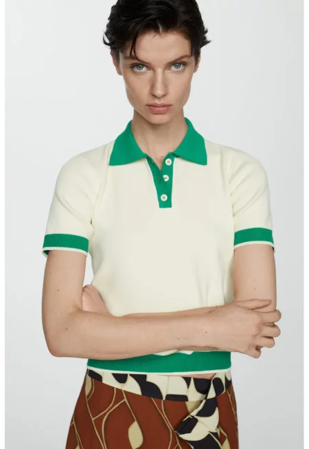 Къса тениска Tommy с яка