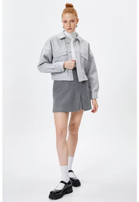 Късо яке тип риза с паднали ръкави