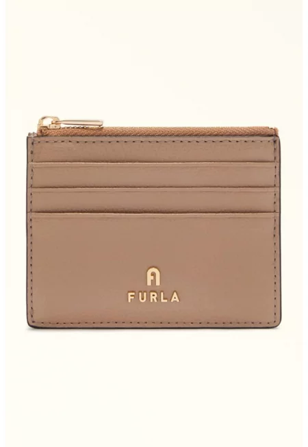 Кожен калъф за карти Camelia - Камел