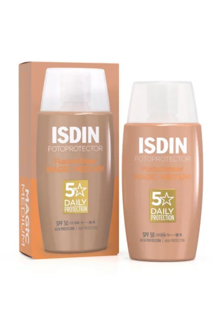 Крем с цвят с лека текстура  Fusion Water MAGIC Color Medium - SPF 50 - за слънцезащита - 50 мл