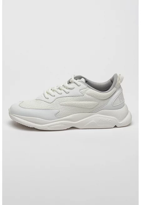 Маратонки Leon с лого - Бял