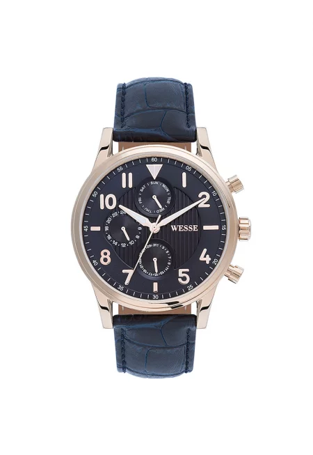 Мъжки часовник  модел WWG200601 - тъмносин - кварцов механизъм - водоустойчивост 5 ATM