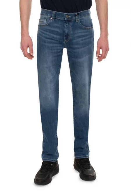 мъжки дънки W01234J78 - Син