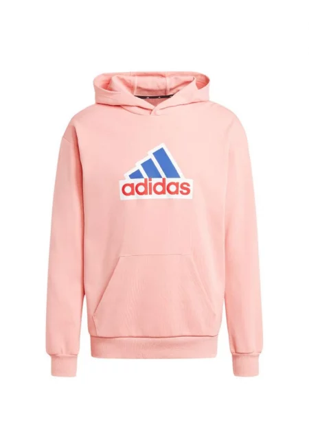 Мъжки качулка  памук/полиестер - розов