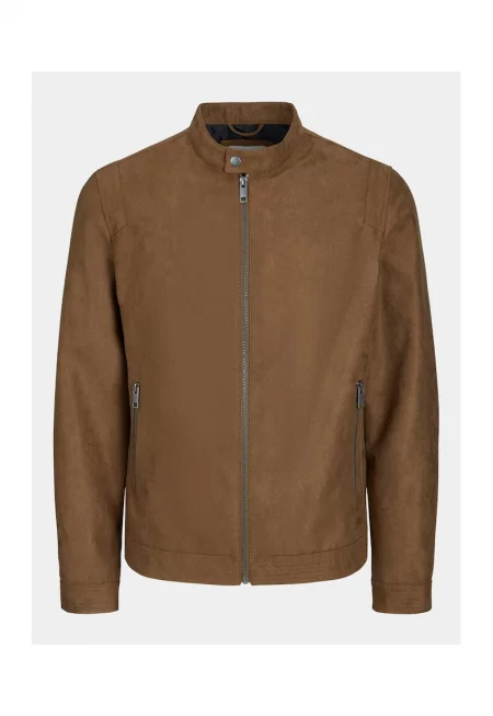 Мъжко яке -  303260705 - Кафяво - Еко кожа