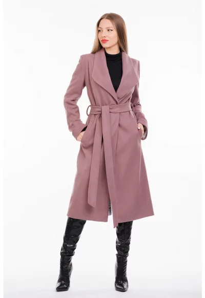 Палто със скосени джобове