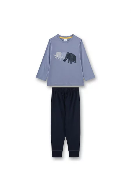 Памучна пижама с графика