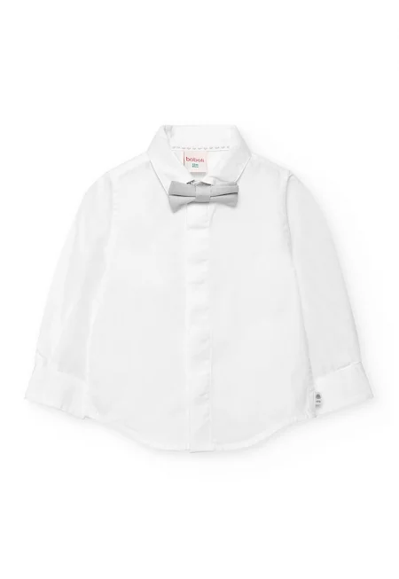 Памучна риза с папийонка