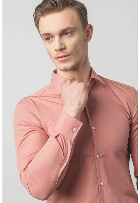 Памучна слим риза Jenno