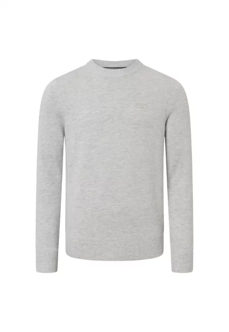Пуловер Laurelo с вълна - Светло сив
