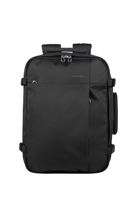 Раница с регулираща се презрамка и цип - Черен