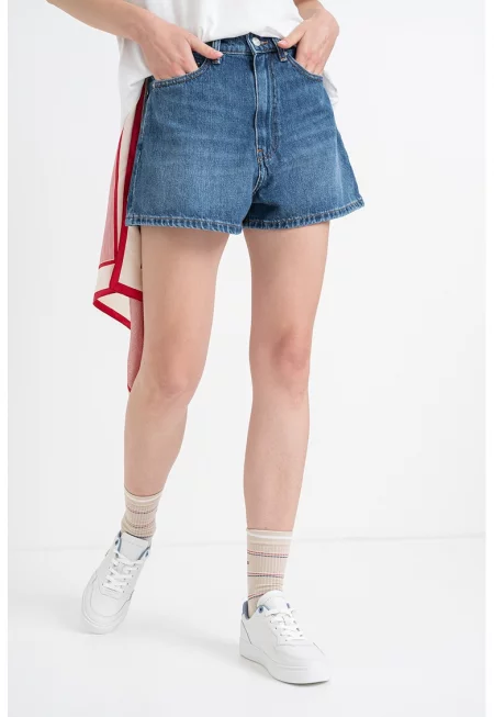 Разкроени къси дънки - Син